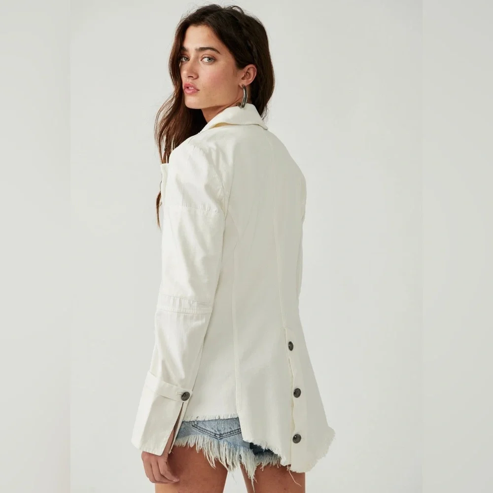 Free People Lila Cardigan White Size Large - Picture 2 of 8